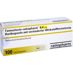 Abbildung: Tamsulosin ratiop.0,4mg Hartk.mit verä.Wst.-Frs. 100 St, Hartkapseln mit veränderter Wirkstofffreisetzung PZN 07260460