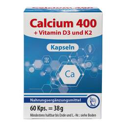 Abbildung: Calcium 400 Kapseln Kapseln, 60 St PZN 07261502