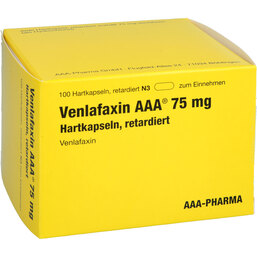 Abbildung: Venlafaxin AAA 75 mg Hartkapseln retardiert 100 St, Retard-Kapseln PZN 07263547