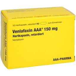Abbildung: Venlafaxin AAA 150 mg Hartkapseln retardiert 50 St, Retard-Kapseln PZN 07263576