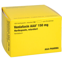Abbildung: Venlafaxin AAA 150 mg Hartkapseln retardiert 100 St, Retard-Kapseln PZN 07263582