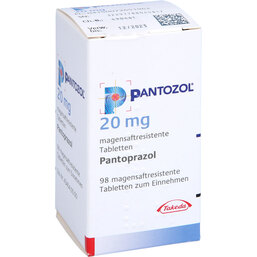 Abbildung: Pantozol 20 mg magensaftresistente Tabletten 98 St, Tabletten magensaftresistent PZN 07265196
