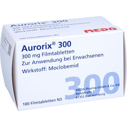 Abbildung: Aurorix 300 Filmtabletten 100 St, Filmtabletten PZN 07266528