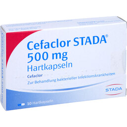 Abbildung: Cefaclor STADA 500 mg Hartkapseln 10 St, Hartkapseln PZN 07273534