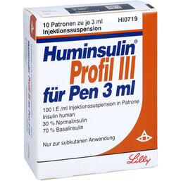 Abbildung: Huminsulin Profil III für Pen Injektionssuspension 10X3 ml, Injektionssuspension PZN 07273729