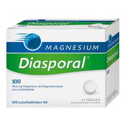 Abbildung: Magnesium Diasporal 100 Lutschtabletten Lutschtabletten, 100 St PZN 07274344