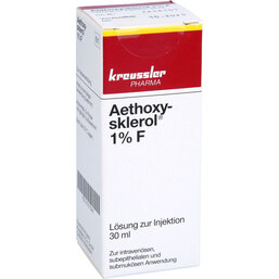 Abbildung: Aethoxysklerol 1% F Injektionslösung 30 ml, Injektionslösung PZN 07277644