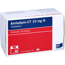 Abbildung: Amlodipin-CT 10 mg N Tabletten 100 St, Tabletten PZN 07280965