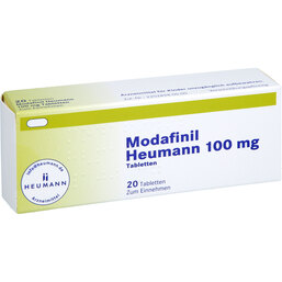 Abbildung: Modafinil Heumann 100 mg Tabletten 20 St, Tabletten PZN 07290739