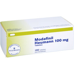 Abbildung: Modafinil Heumann 100 mg Tabletten 100 St, Tabletten PZN 07291236