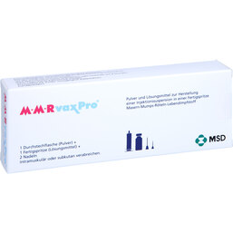 Abbildung: Mmr Vaxpro Fertigspritze mit Kanüle 0.5 ml, Fertigspritzen PZN 07293442