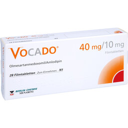 Abbildung: Vocado 40 mg / 10 mg Filmtabletten 28 St, Filmtabletten PZN 07294016