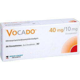 Abbildung: Vocado 40 mg / 10 mg Filmtabletten 56 St, Filmtabletten PZN 07294080