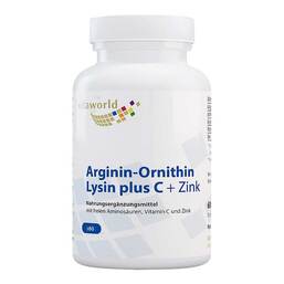 Abbildung: Arginin-Ornithin-Lysin Plus C + Zink Kapseln 60 St, Kapseln PZN 07296937