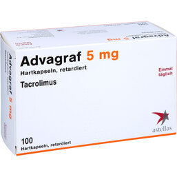 Abbildung: Advagraf 5 mg Hartkapseln retardiert 100 St, Retard-Kapseln PZN 07303761