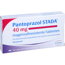 Abbildung: Pantoprazol STADA 40 mg magensaftresistent Tabletten 30 St, Tabletten magensaftresistent PZN 07306417