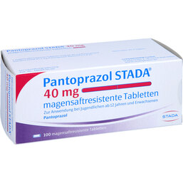 Abbildung: Pantoprazol STADA 40 mg magensaftresistent Tabletten 100 St, Tabletten magensaftresistent PZN 07306446