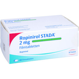 Abbildung: Ropinirol STADA 2 mg Filmtabletten 84 St, Filmtabletten PZN 07314428