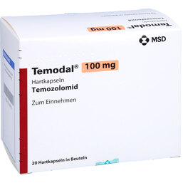 Abbildung: Temodal 100 mg Hartkapseln in Beuteln 20 St, Hartkapseln PZN 07319615