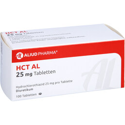 Abbildung: HCT AL 25 mg Tabletten 100 St, Tabletten PZN 07333710