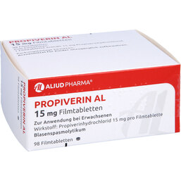 Abbildung: Propiverin AL 15 mg Filmtabletten 98 St, Filmtabletten PZN 07333791
