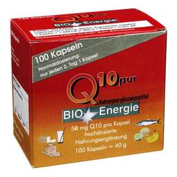 Abbildung: Q10 Pur 50 mg Kapseln Kapseln, 100 St PZN 07339776