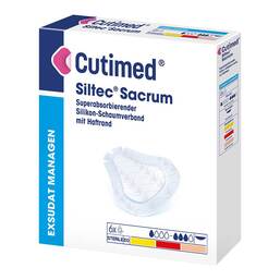 Abbildung: Cutimed Siltec Sacrum Kompresse 17,5x17,5 cm 6 St, Kompressen PZN 07342399