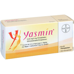 Abbildung: Yasmin Filmtabletten 6X21 St, Filmtabletten PZN 07350097
