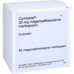Abbildung: Cymbalta 30 mg magensaftresistente Hartkapseln 98 St, Magensaftresistente Hartkapseln PZN 07355893