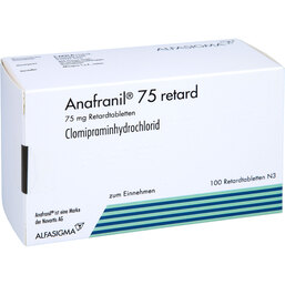 Abbildung: Anafranil 75 retard Tablette 100 St, Retard-Tabletten PZN 07356987