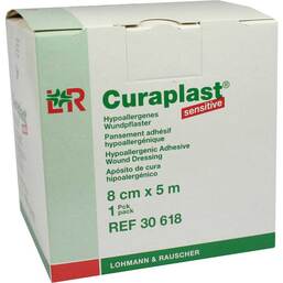 Abbildung: Curaplast Wundschnellverband Sensitiv 5mx8cm 1 St, Pflaster PZN 07366810