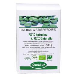 Abbildung: Biospirulina & Biochlorella 2 in 1 Tabletten Tabletten, 750 St PZN 07366879