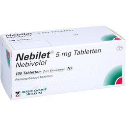 Abbildung: Nebilet Tabletten 100 St, Tabletten PZN 07371082