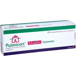 Abbildung: Pulmicort 0,5 mg / 2 ml Suspension für einen Vernebler 20X2 ml, Suspension für einen Vernebler PZN 07377854