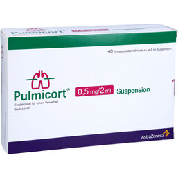 Abbildung: Pulmicort 0,5 mg / 2 ml Suspension für einen Vernebler 40X2 ml, Suspension für einen Vernebler PZN 07377860