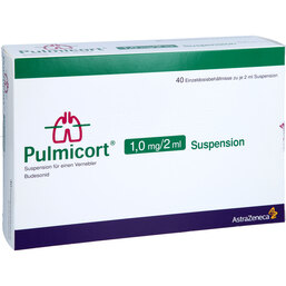 Abbildung: Pulmicort 1 mg / 2 ml Suspension für einen Vernebler 40X2 ml, Suspension für einen Vernebler PZN 07377908