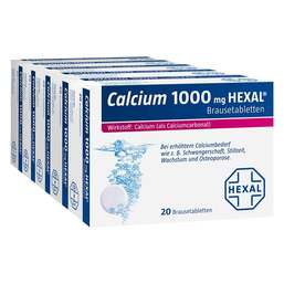 Abbildung: Calcium 1000 Hexal Brausetabletten Brausetabletten, 100 St PZN 07383955