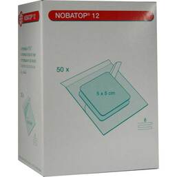 Abbildung: Nobatop 12 Kompressen 5x5cm 50X2 St, Kompressen PZN 07385658