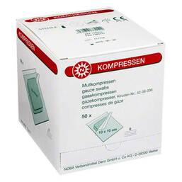 Abbildung: Mullkompressen 10x10cm 8-fac 50X2 St, Kompressen PZN 07385747