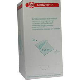 Abbildung: Nobatop S Kompressen 5x5cm s 50X2 St, Kompressen PZN 07386238