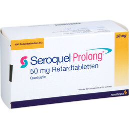 Abbildung: Seroquel Prolong 50 mg Retardtabletten 100 St, Retard-Tabletten PZN 07387692