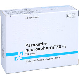 Abbildung: Paroxetin neuraxpharm 20 mg Tabletten 20 St, Tabletten PZN 07390814