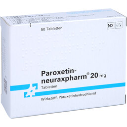 Abbildung: Paroxetin neuraxpharm 20 mg Tabletten 50 St, Tabletten PZN 07390820