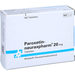 Abbildung: Paroxetin neuraxpharm 20 mg Tabletten 100 St, Tabletten PZN 07390843