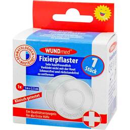 Abbildung: Fixierpflaster 2,5 cm x 5 m transparent 1 St, Pflaster PZN 07393008