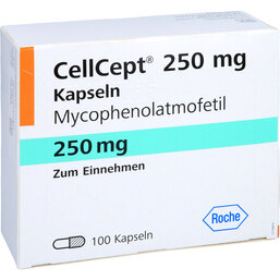 Abbildung: Cellcept 250 mg Kapseln 100 St, Hartkapseln PZN 07394491