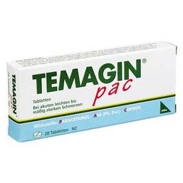Abbildung: Temagin Pac Tabletten Tabletten, 20 St PZN 07403474