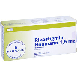 Abbildung: Rivastigmin Heumann 1,5 mg Hartkapseln 56 St, Hartkapseln PZN 07405929