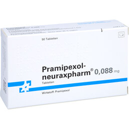 Abbildung: Pramipexol neuraxpharm 0,088 mg Tabletten 50 St, Tabletten PZN 07408810