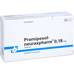 Abbildung: Pramipexol neuraxpharm 0,18 mg Tabletten 30 St, Tabletten PZN 07408862